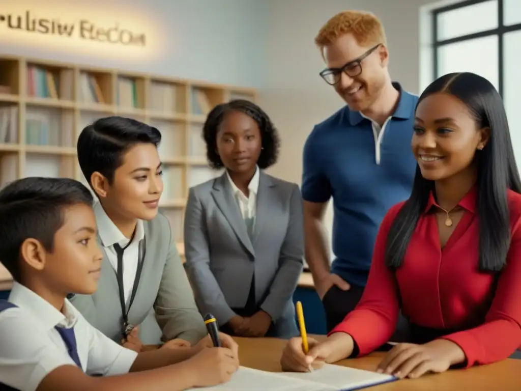 Inspiradora colaboración internacional educación inclusiva Uruguay en aula moderna multicultural