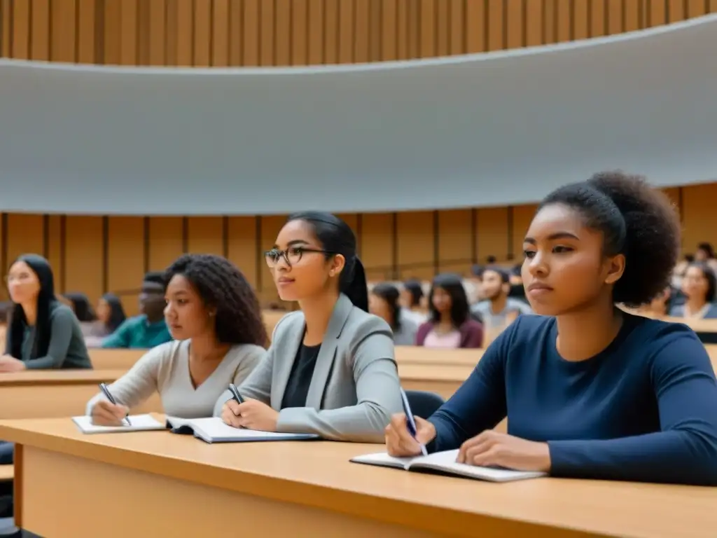 Inspiradora diversidad de estudiantes concentrados en una sala de clases