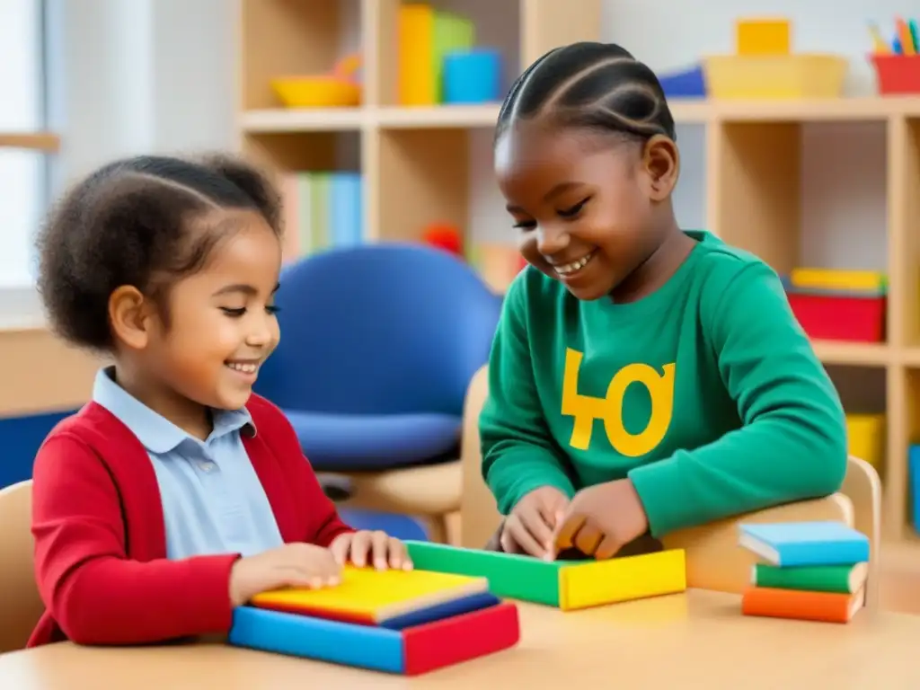 Inspiradora escena educativa inclusiva con niños felices en Uruguay