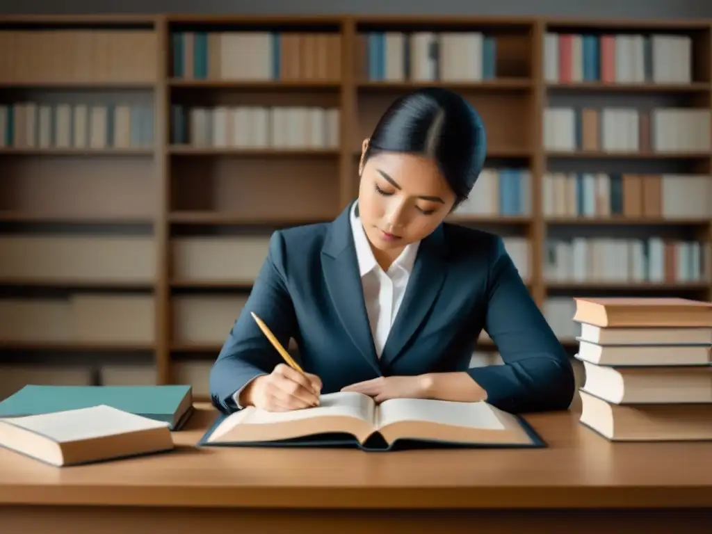 Inspiradora escena de estudio con libros y material de idiomas