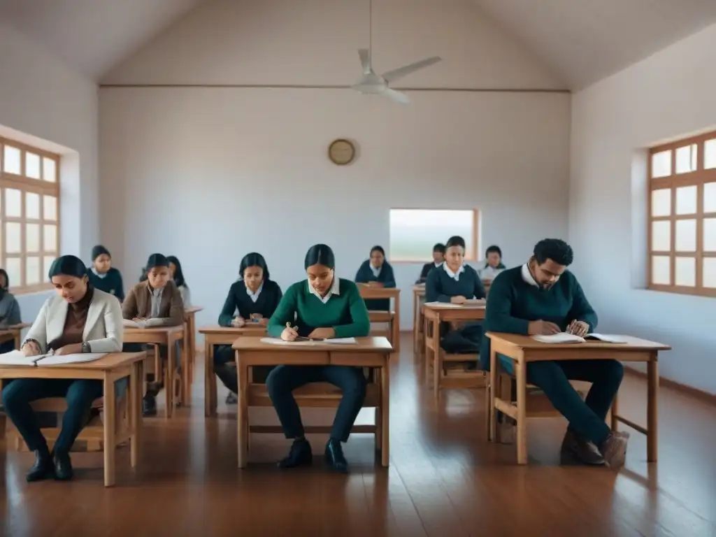Inspiradora escena de educación inclusiva en un aula rural de Uruguay: diversidad, colaboración y éxito