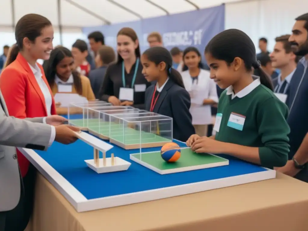 Inspiradora feria de ciencias en Uruguay con estudiantes presentando innovadores proyectos educativos