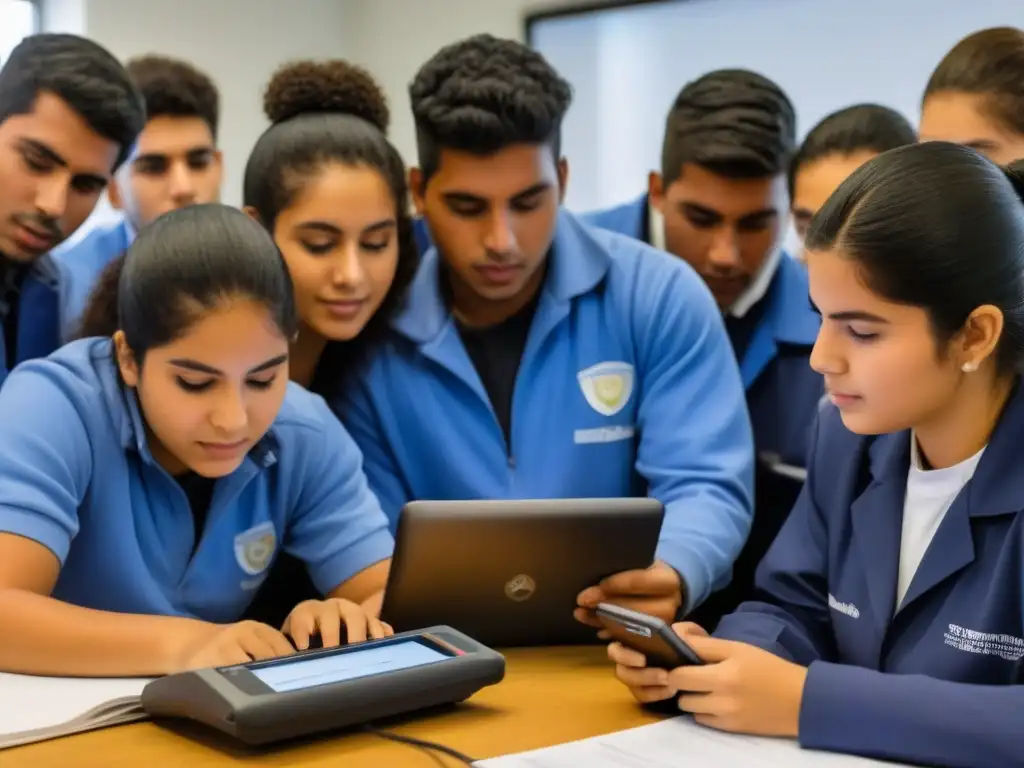 Jóvenes migrantes en Uruguay participan activamente en educación técnica con tecnología moderna