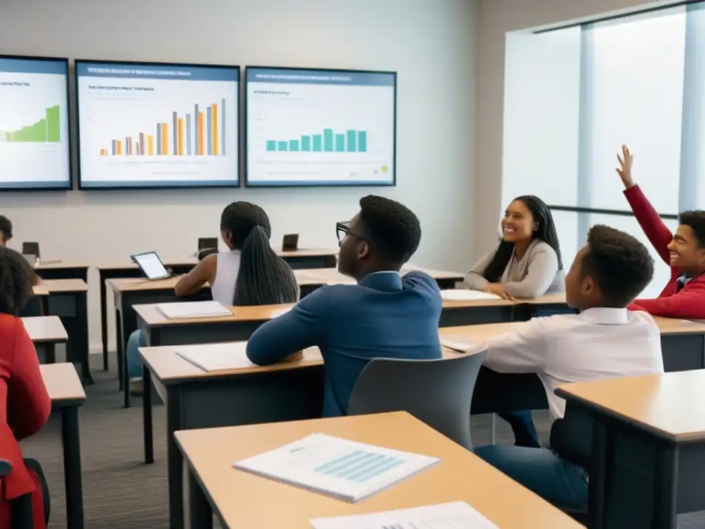 Jóvenes participan animadamente en taller de educación financiera en Uruguay