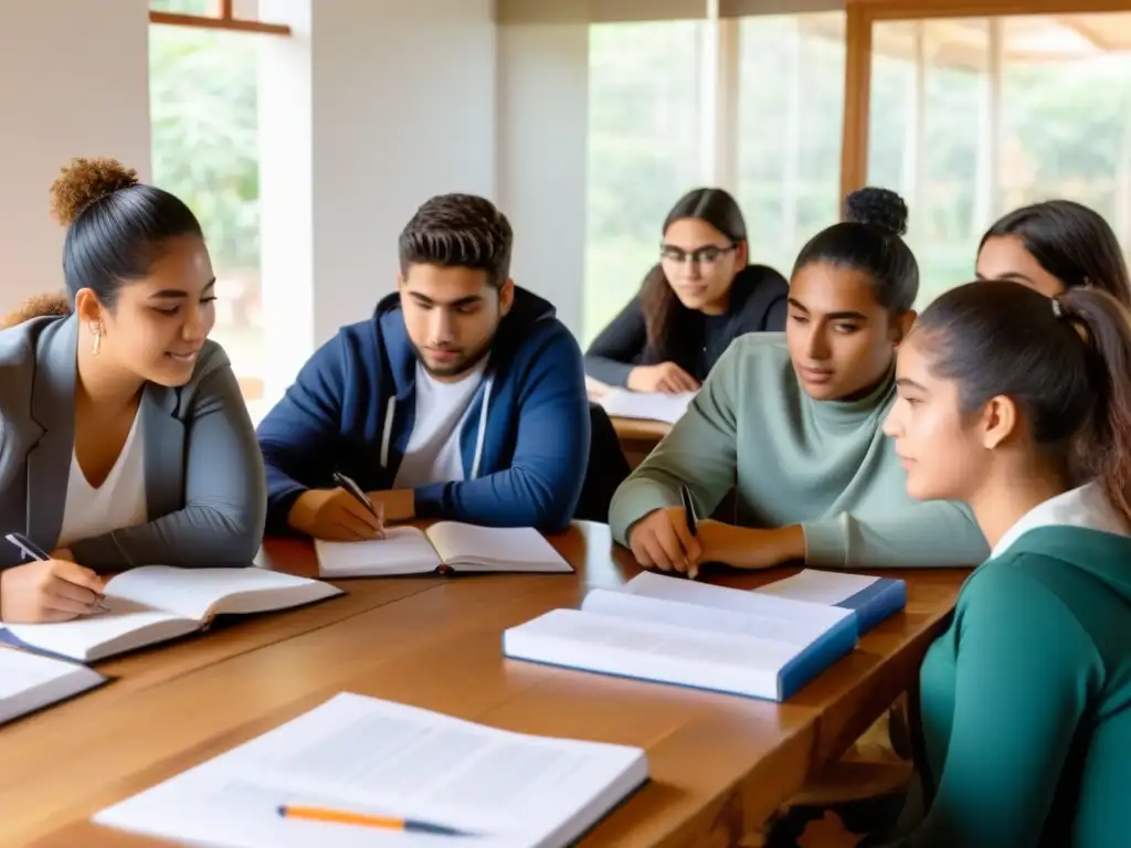 Jóvenes uruguayos aprenden finanzas en un taller colaborativo Jóvenes uruguayos aprendiendo educación financiera en un taller colaborativo y empoderador