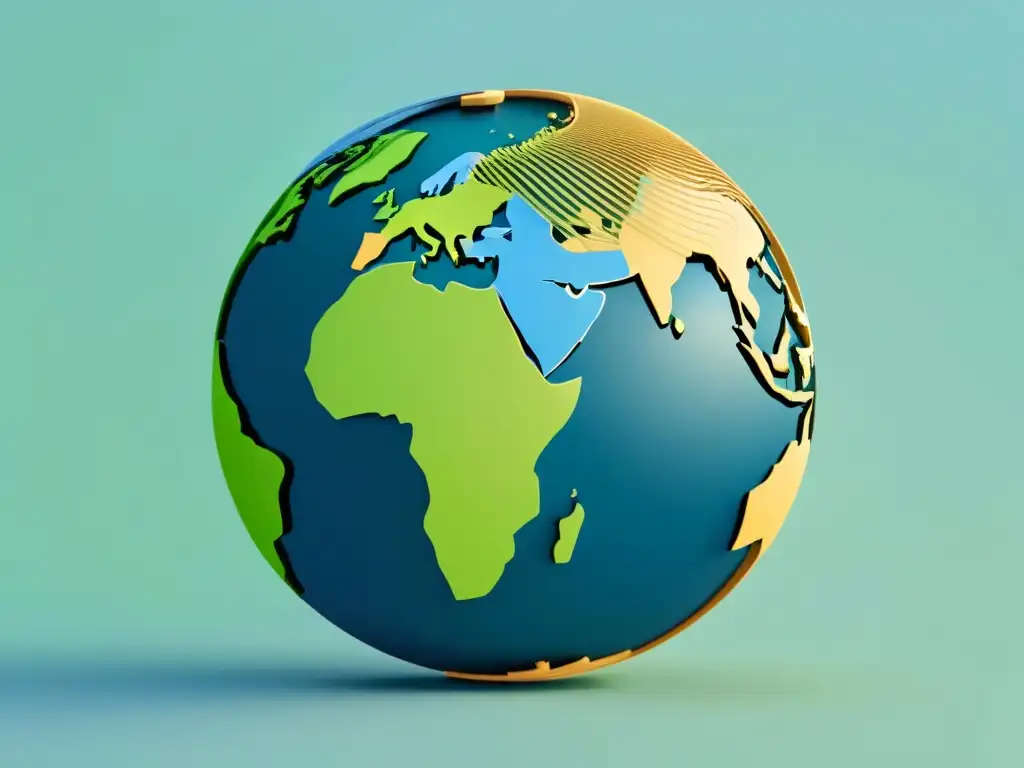Mapa comercial global desde Uruguay: conexiones internacionales Ilustración minimalista detallando rutas comerciales desde Uruguay, simbolizando oportunidades de comercio global