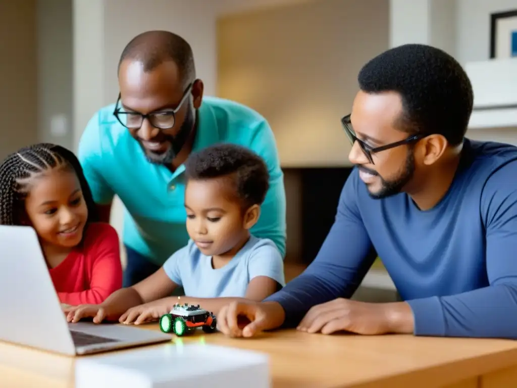 Padres involucrados en proyectos STEM en casa