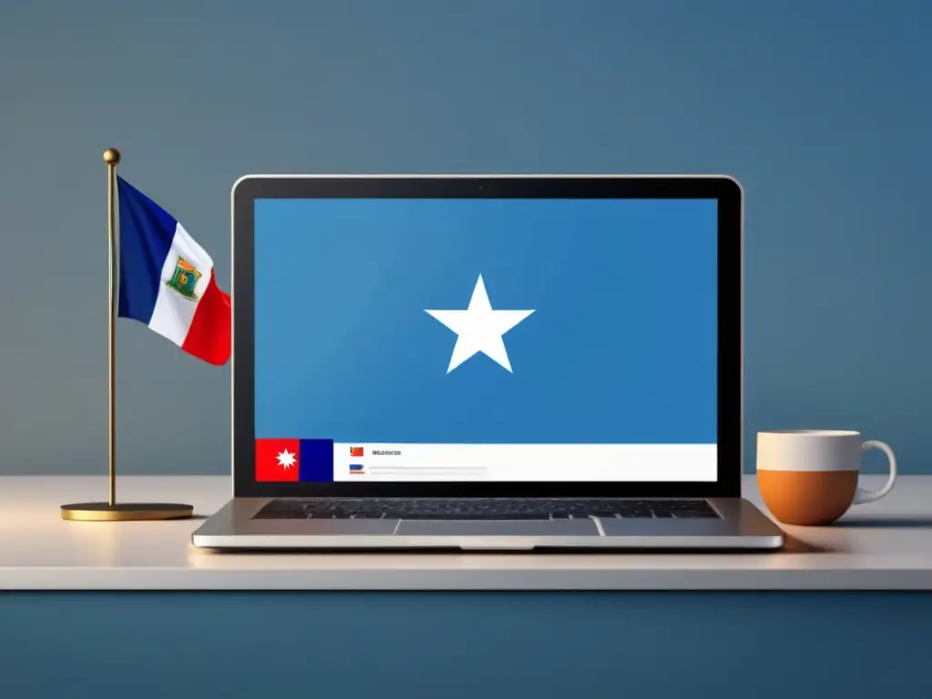 Una plataforma de cursos online certificados en Uruguay con diseño minimalista y detallado, mostrando diversas materias como negocios, tecnología e idiomas, con la bandera uruguaya sutilmente incorporada