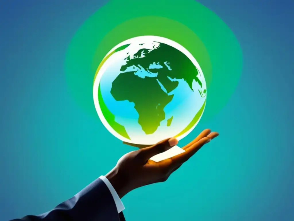 Experto en Comercio Internacional: Conexiones Globales y Crecimiento Un profesional con certificaciones comercio exterior Uruguay sostiene globo y documentos, simbolizando expertise global