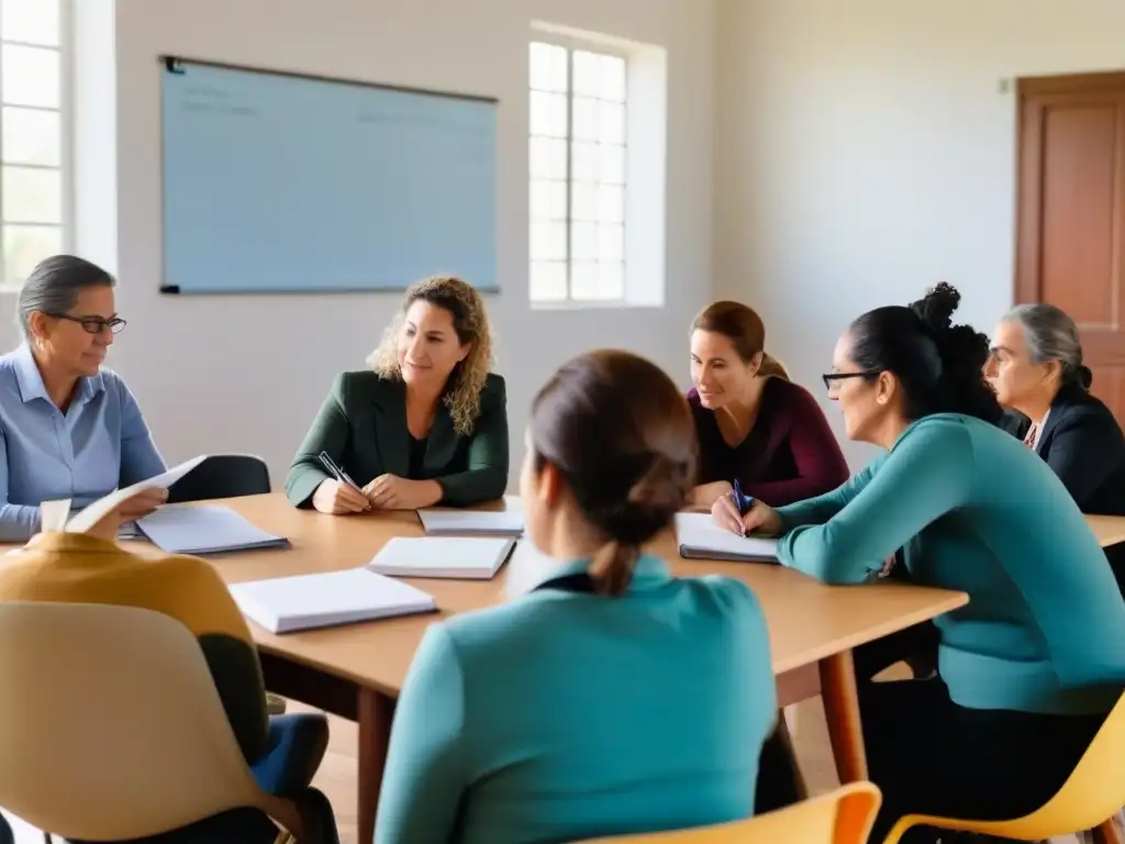 Profesionales educativos en Uruguay: colaboración y aprendizaje Profesores colaboran en capacitación en Uruguay