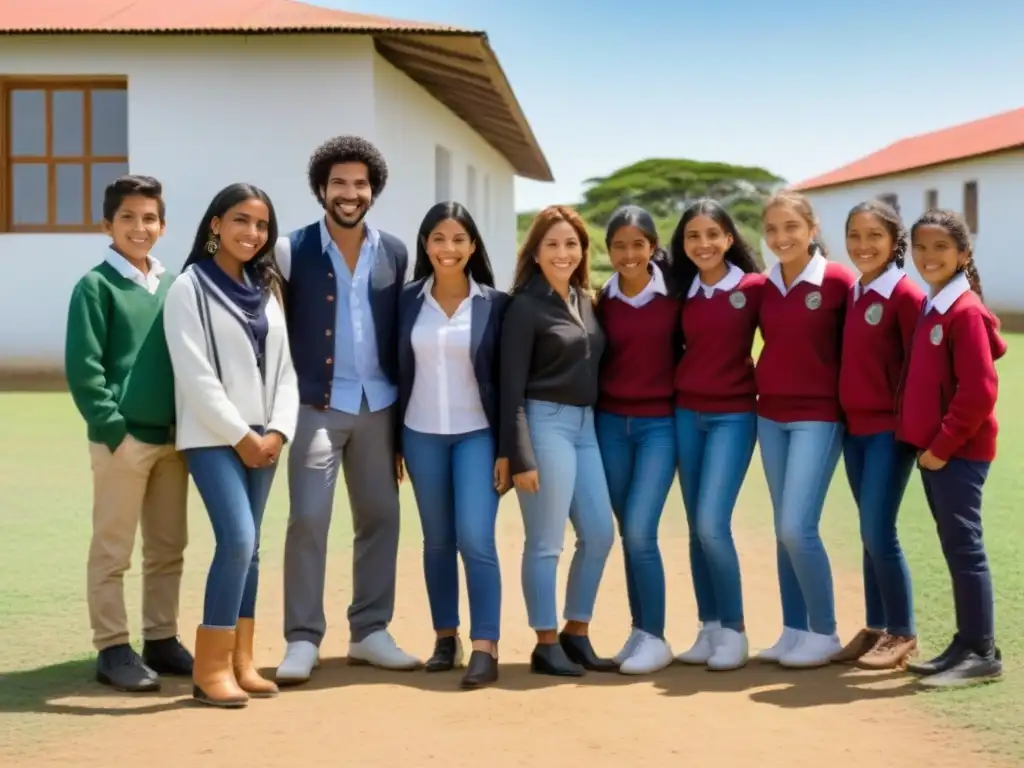 Un proyecto educativo transformando comunidades en Uruguay con estudiantes de diferentes edades y trasfondos en colaboración