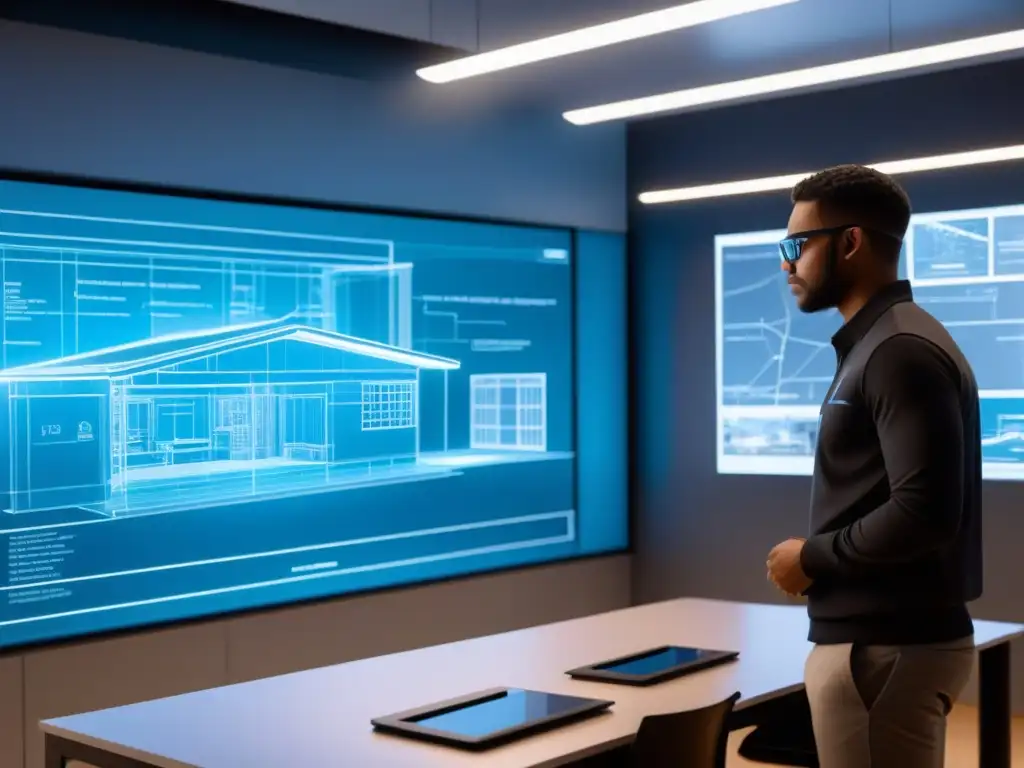 Realidad Aumentada en formación profesional: diseño arquitectónico holográfico en aula moderna