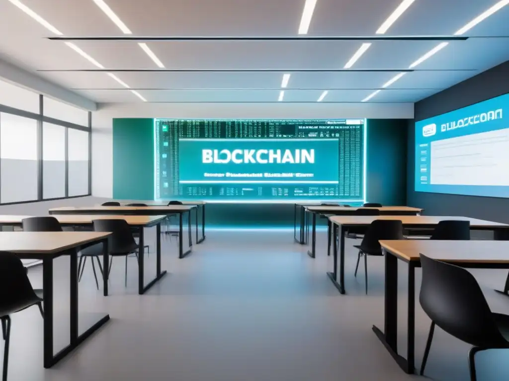 Sala de clases futurista en Uruguay con gamificación y Blockchain en educación