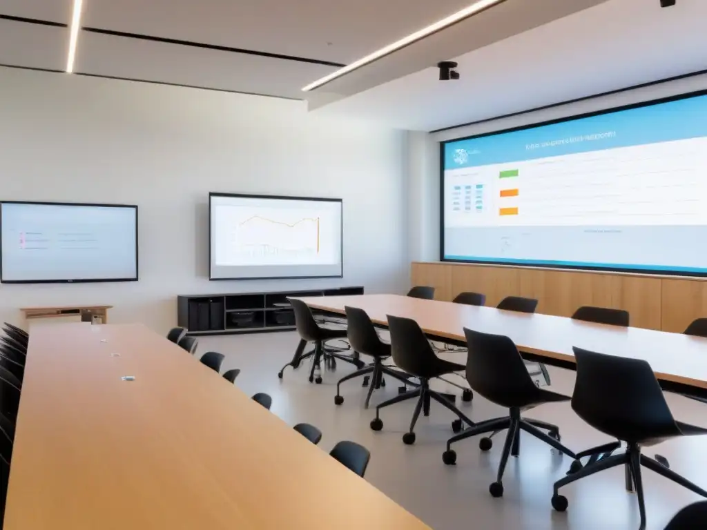 Sala de clases moderna en Uruguay con educación emprendimiento economía dinámica Uruguay
