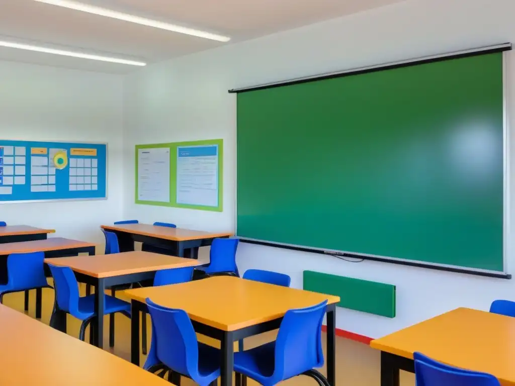 Salón de clases en Uruguay con tecnología en el Aprendizaje Basado en Proyectos