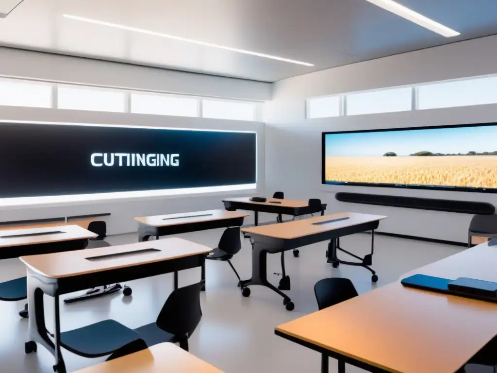 Salón futurista en Uruguay con tecnología de vanguardia e IA para educación