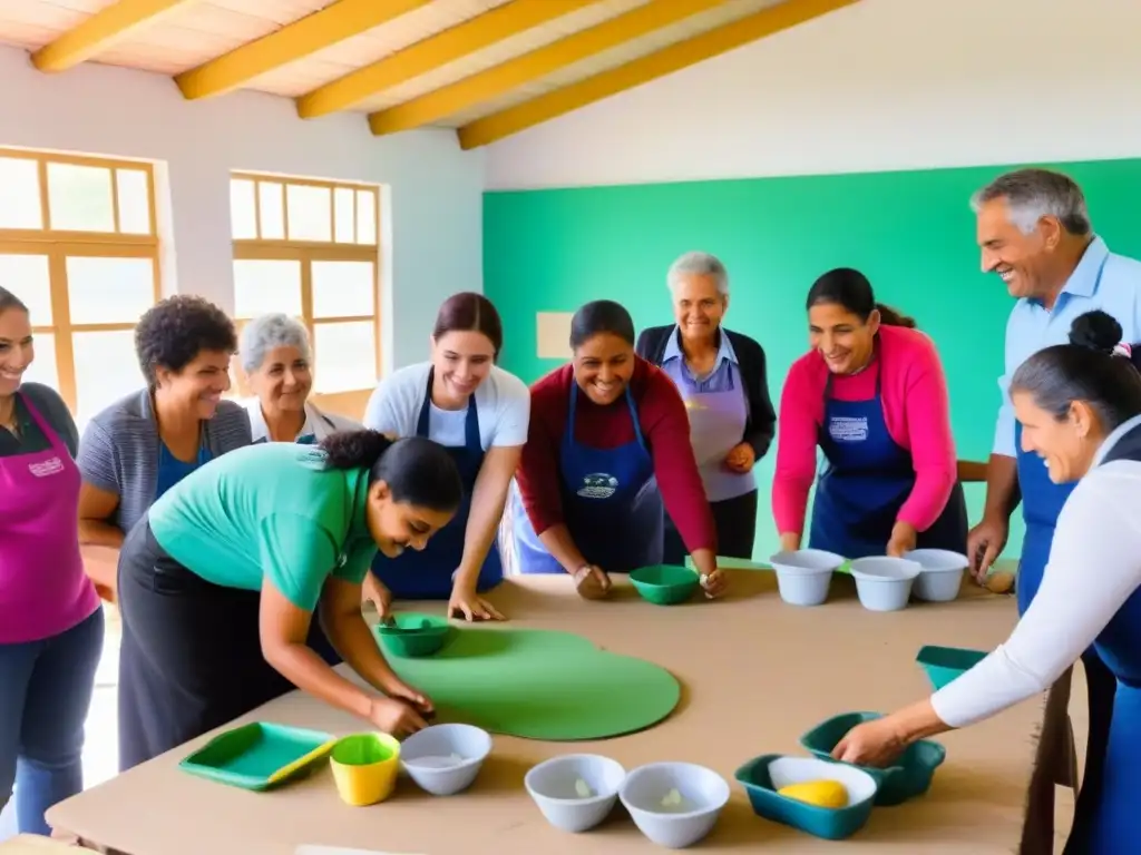 Unidos en el aprendizaje servicio en Uruguay: diversidad y colaboración en un centro comunitario vibrante