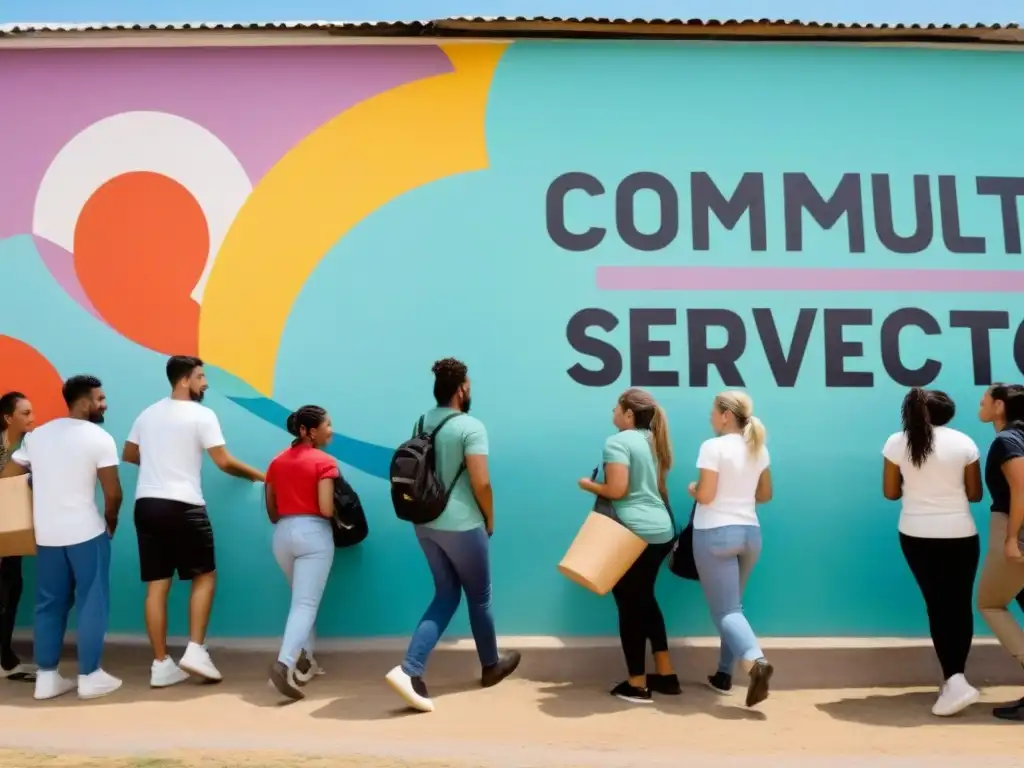 Unidos en Aprendizaje Servicio en Uruguay: estudiantes y maestros colaboran en un proyecto comunitario con determinación y unidad