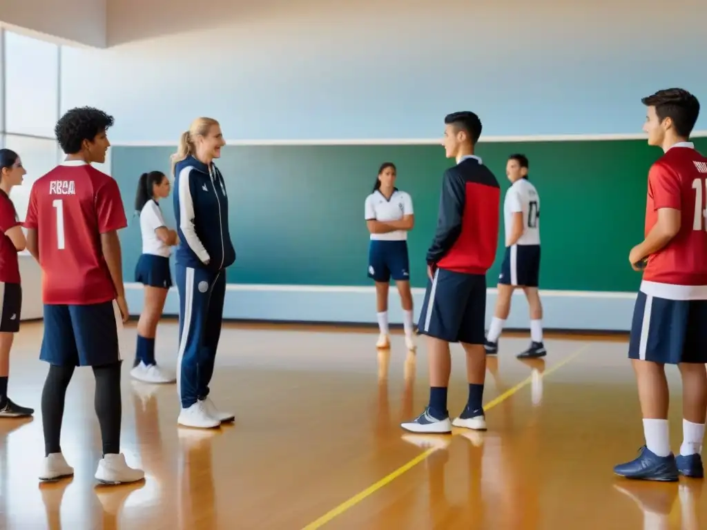 Vibrante aula en Uruguay: estudiantes aprenden idiomas con deportes