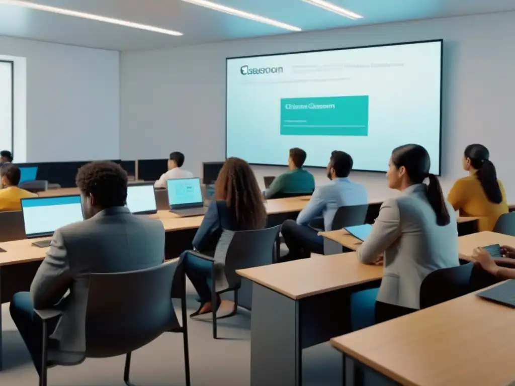 Vibrante aula virtual en Uruguay con estudiantes diversos